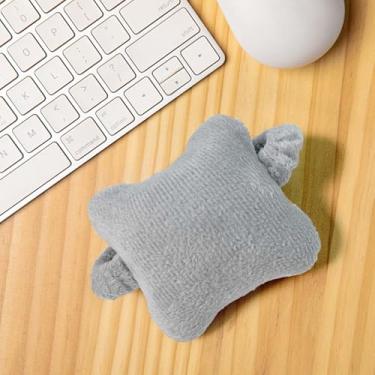 Imagem de Travesseiro feminino de proteção de pulso, suporte de mão especial para teclado e mouse, almofada de pulso antidesgaste - cinza