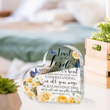 Imagem de Presentes cristãos versículos bíblicos presentes religiosos para mulheres homens escrituras inspiradoras borboleta oração quarto decoração placa para casa escritório quarto sala de estar