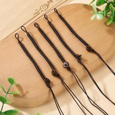 Imagem de 5 peças de corda trançada de nylon 265 x 4,5 x 4,5 x 4 mm, cordão de nó chinês, colar de joias para artesanato, artesanato, costura, macramê, fazer café