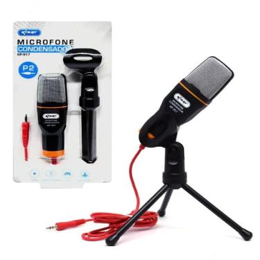 Imagem de Microfone Condensador De Mesa Com Tripé Ajustável Kp-917