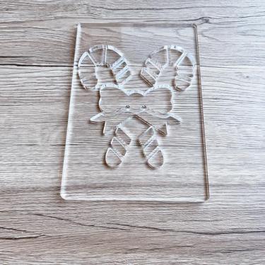 Imagem de Modelos de fresadora de lanterna de Natal, design de acrílico de 20 cm, 10 padrões, para escultura em madeira e estacas de cerca (cana de cana)