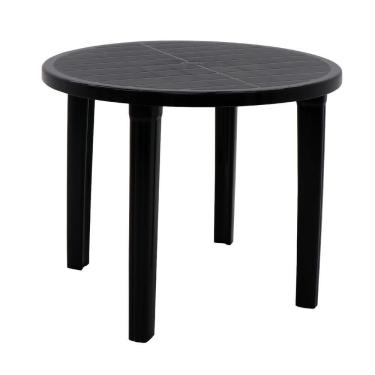 Imagem de Mesa Tramontina Cassino 90 Cm Em Polipropileno Preto