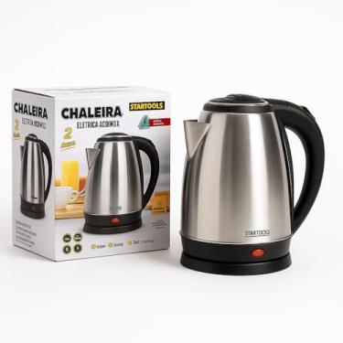 Imagem de Chaleira Elétrica Inox 2 Litros Desligamento Automático Fervedor de Água Rápido 220v