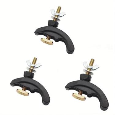 Imagem de Conjuntos de placas de arco de 85 mm peças de máquina de gravação CNC luminária de braçadeira de placa de pressão arqueada para mesa de trabalho com ranhura em T (3 peças)