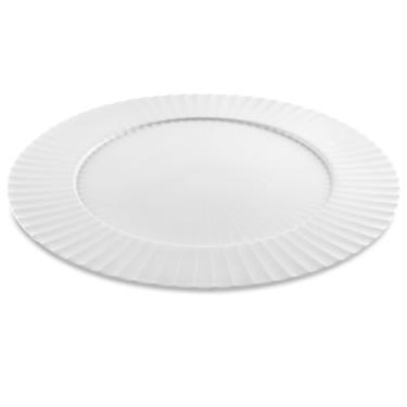 Imagem de Sousplat Redondo de Plástico 33cm Apoio para Prato Jogo Americano (Branco)