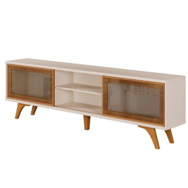 Imagem de Rack Vitrum 2 Portas De Correr 218 Mavaular Off White