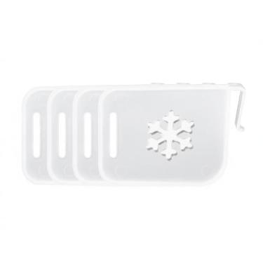 Imagem de Organizador de Geladeira, Prateleira Divisória Multifuncional para Cozinha, Preto, 45 x 45 x 8.5 cm, 4 Unidades