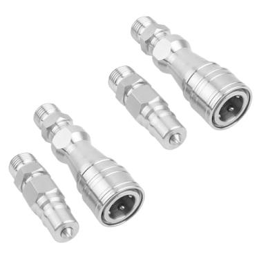 Imagem de 2 conjuntos de kit de montagem hidráulica destacável M14 a M16, conversor de rosca reutilizável para bombas e cilindros hidráulicos, compatível com mini escavadeiras AGT