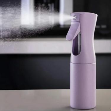 Imagem de Borrifador de Água Névoa Contínua Recarregável 200ml – Pulverizador de Água Fina para Cabelos, Plantas, Limpeza, Salão de Beleza e Uso Doméstico – Frasco Spray Profissional Durável - Nalux (Lilás)