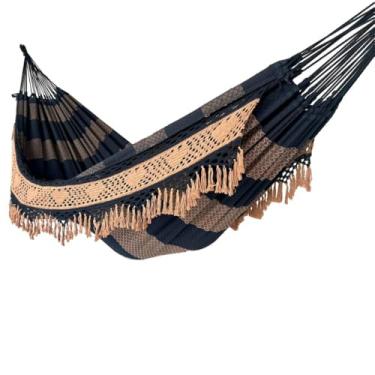 Imagem de Rede De Descanso Dormir Casal Luxuosa Premium Gigante (CARAMELO PRETO)