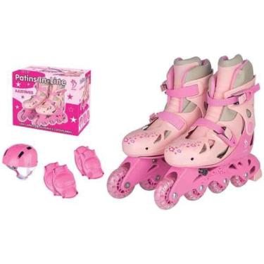 Imagem de Patins In-Line Rosa Tam 38/41 - Fênix AD-01