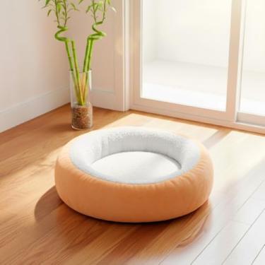 Imagem de Cama Pet Grande，Cama para Gatos Toca， ConfortáVel e LaváVel，Adequado para Gatos e CãEs Dormirem Dentro de Casa(Doce de leite)