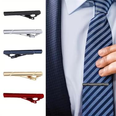 Imagem de Clipe de gravata masculina – Acessório premium para roupas formais e casuais, caixa de presente de luxo para casamentos, padrinhos, dia dos pais, 58mm, cobre, Sem Pedra Preciosa