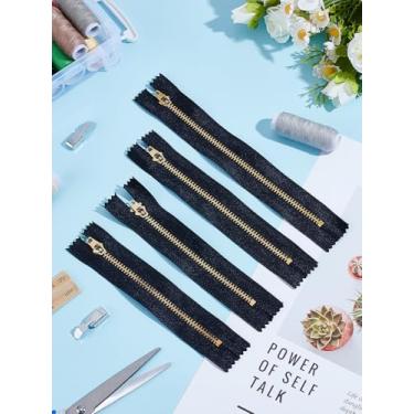 Imagem de 3 zíperes abertos de resina, zíper fechado de nylon com 2 peças de máquina de costura doméstica de liga de zinco, calcador para roupas, mochilas, estojo de viagem, bolsa, zíper, substituição, 172-220