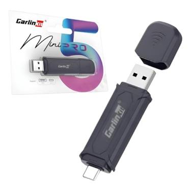 Imagem de Adaptador CarPlay e Android Auto Sem Fio – Plug & Play, Conexão Automática, Baixa Latência, Compatível iPhone iOS 10+ e Android 11+, Suporta Microfone e Controles Originais do Carro