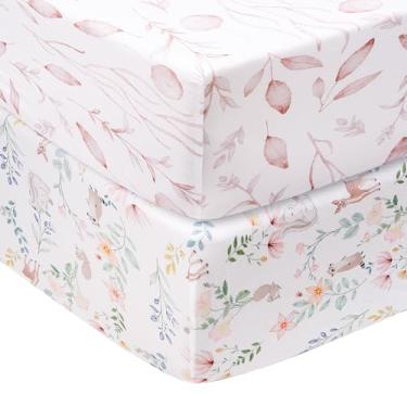 Imagem de Littogoose Graco Pack and Play Lençóis de colchão com elástico, pacote com 2 para colchão Pack 'n Play, lençóis elásticos