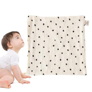Imagem de Toalhas de banho de bebê, toalhas de algodão macio absorvente para bebês | Lenço quadrado de 23 x 23 cm, toalha de rosto de pano de arroto fofo para recém-nascidos, banho, baba e bagunça