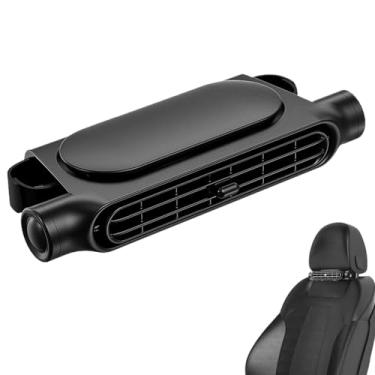 Imagem de Ventilador de assento de carro - Ventilador de encosto de cabeça para banco traseiro | Soprador de veículo silencioso portátil de 3 velocidades para dirigir, viagens, trailers, caminhões, viagens