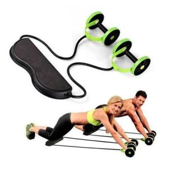 Imagem de Kit Treino Funcional Extensor Elastico Com Apoio E Abdominal - Fitness