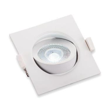 Imagem de Spot Led Quadrado Embutir Branco 3W Luz Branca 6500K - Pix Iluminação