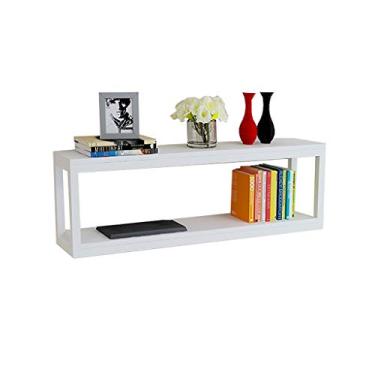 Imagem de Estantes de parede de ferro forjado prateleira de parede prateleira decorativa suporte de flores quarto rack de vinho armário de parede prateleiras de flores (cor: B1, tamanho: 1002030cm) (A1 60*20