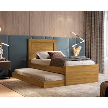 Imagem de Cama Bicama Luara Solteiro Com Cama Auxiliar (Nature)