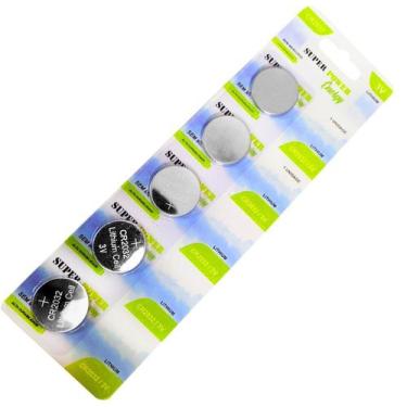 Imagem de Cartela De Bateria Cr2032 3V Super Power C/5 Unidades