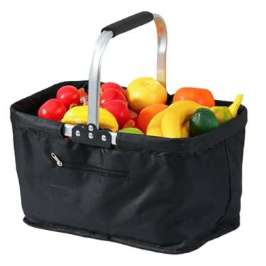 Imagem de Cesta Para Mercearia E Piquenique | 26 Litros Recipiente Dobrável para Armazenamento de Mercearia,Cesto De Transporte Para Compras - Para Campismo Externo Piquenique Viagem Casa Quinta Cozinha Lojas