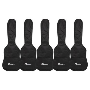 Imagem de Kit 5 Capas para Guitarra Elétrica Preta Thomaz