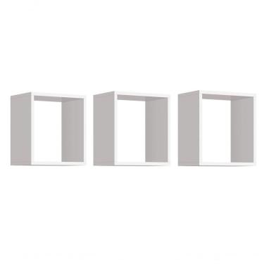 Imagem de Nicho Aéreo Para Quarto Infantil Juju Branco Fosco - Moveisaqui