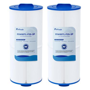 Imagem de Fil-fresh Filtro de reposição para banheira de hidromassagem PJW60TL-F2S, compatível com Jacuzzi J-300, J-400, filtro de spa substitui 6541-383, 6540-476, Pleatco PJW60TL-F2S, Unicel 6CH-960, Filbur