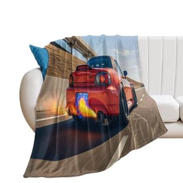 Imagem de HouLaiZhe Cobertor Super Macio Flanela Speedy JDM Carro S2000 Spitfire Cool Leve Cobertor de Refrigeração para Sofá-Cama Cadeira Sofá Carro Viagem ao Ar Livre Leve Quente 76 cm x 127 cm