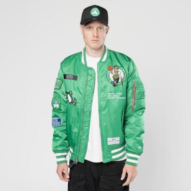 Imagem de JAQUETA NEW ERA BOMBER BOSTON CELTICS NBA X ALPHA INDUSTRIES VERDE-Masculino