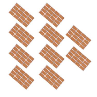 Imagem de KUIDAMOS Etiquetas de Madeira de Cortiça, Etiquetas Autoadesivas Duráveis ​​com Nome para Artesanato, 160 Peças para Notas de Estudo, Garrafas de Vidro