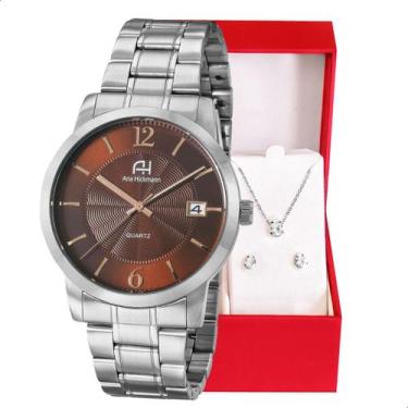 Imagem de Relógio Feminino Champion Ana Hickmann Analógico Prata AH29016R Calend