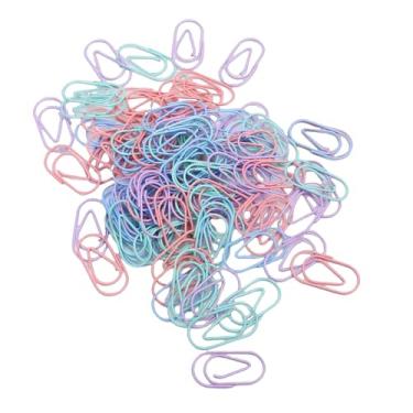 Imagem de TARSHYRY Clipes de Papel Em Forma de Gota de 100 Unidades, Clipes de Papel Fofos de Metal Colorido para Material de Escritório Escolar, Com Padrões Divertidos e Tons Brilhantes para