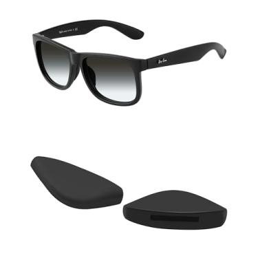 Imagem de Mryok Peças de nariz de reposição para óculos de sol Ray-Ban RB4165 54 mm - ajuste asiático preto