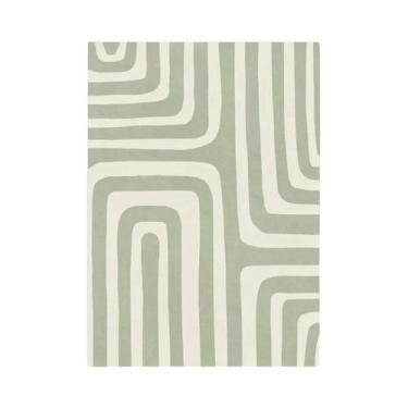 Imagem de Pintura Em Tela Abstrata De Folhas De Palmeira Verde Com Cervo, Arte D