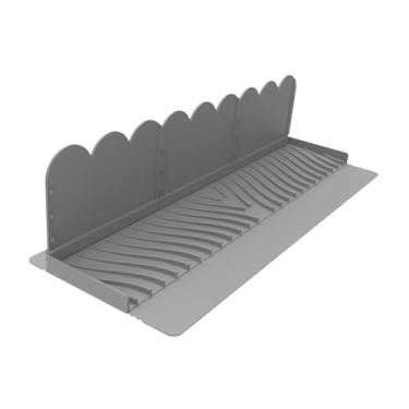 Imagem de Generic Protetor contra respingos de água para pia de cozinha, barreira de silicone contra respingos de água, para lavagem de louça, ilha de cozinha, Cinza