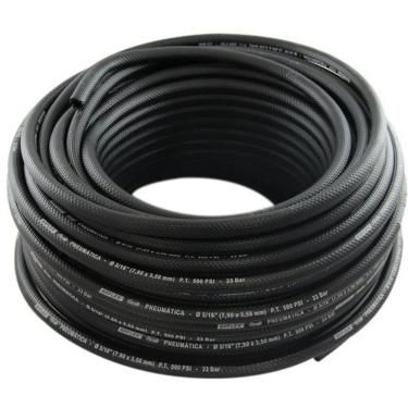 Imagem de Mangueira 5/16 Preta Pneumatica Br Flex + 15 Metros