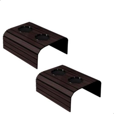 Imagem de Esteira Apoio de Braço de Sofá em MDF com Porta Copos Elegante ()