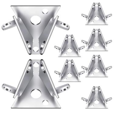 Imagem de Yaocom 8 peças de suporte de corrente para porta de garagem talha de corrente de enrolar abridor de porta de garagem acessórios de peças de reposição, acabamento em zinco