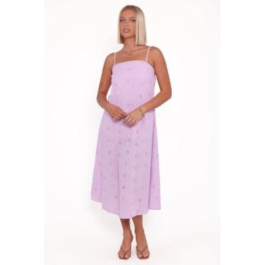 Imagem de Petal & Pup Vestido feminino Narcissa-Strapless Maxi-Dress-Lilás, Lilás, PP