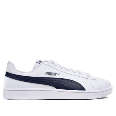 Imagem de Tênis Masculino Puma Up Club Navy Branco/Marinho, Branco, Marinho, 40