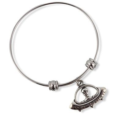 Imagem de Pulseira Alien | Pulseira Alienígena de Joias Presentes para Mulheres Homens UFO Acessórios de Decoração Acessórios de Joias Antigas Berloques Nave espacial