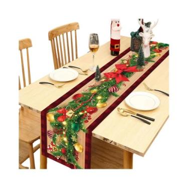 Imagem de Toalha De Mesa De Natal 2025, Bandeira De Mesa Para O Ano Novo, Decora