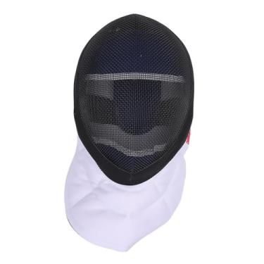 Imagem de banapoy Capacete de Esgrima, Máscara de Esgrima Máscara de Epee de Malha de Aço Carbono 350N Capacete de Respirável à Prova de Facadas Com Babador Acolchoado para (XL)