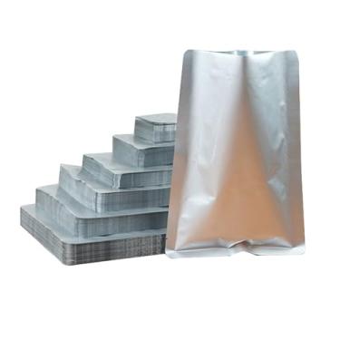 Imagem de YDJIANCAI 1 peça de sacos para armazenamento de alimentos, sacos de alumínio seláveis a quente para café, chá, arroz, grãos, nozes, sacos de vácuo herméticos, à prova de cheiro, bolsa plana aberta