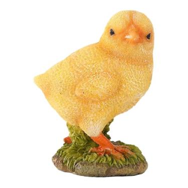 Imagem de Generic Estátua de Pintinho de Jardim, Escultura em Resina, Miniatura de para Exterior, Figura de Animal para Fazenda, Hotel, Páscoa e Natal, Style C