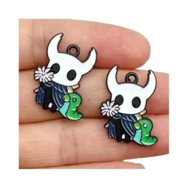 Imagem de Pingentes De Esmalte Hollow Knight 10 Peças, Charms De Anime Em Liga P